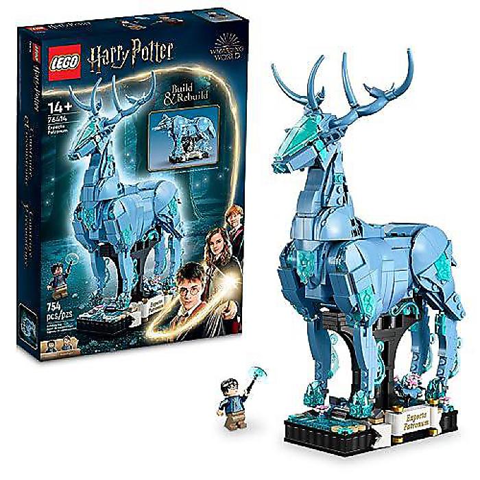LEGO Harry Potter Expecto Patronum 76414 2-in-1 Building Set; Patronus Collection for Teen; Harry Potter Fan Aged 14+; Build and Display Wizarding World Fan Set