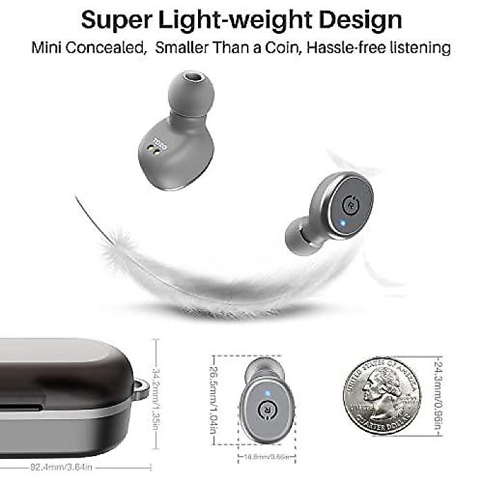 T10 Bluetooth 5.3ワイヤレスイヤホン ワイヤレス充電ケース付き IPX8