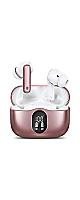 Wireless Earbuds Bluetooth Headphones LED Power Display Earphones ANC Ear Buds with Charging Case Bluetooth 5.3 Hi-Fi Stereo for iPhone/Android,Valentine's Day Birthday Gifts (Rose Gold)
