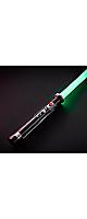 Smooth Swing Dueling Light Saber, Metal Material Lightsabers, RGB 16 Colors, FX Sound, Adjustable, Rechargeable Sword Suitable for Adults, Children, Birthdays, Halloween Role Play (Black)