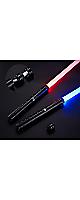 Lightsaber 2Pack MetallHilt 2-in-1 Double Blade Force-FX Light Sword Type-C 3⡼Cosplay Toy for Kids Star Wars Dueling Saber Game