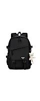 College School Bag for Men Women Laptop Backpack 15.6 Inch Anti Theft Travel Daypack Large Elementary Middle High Bookbags for Teens Girls Boys Students-Mediumblack