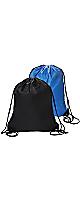 2PCS Drawstring Bags PE Bags Drawstring Gym Bag Black Draw String Bags Drawstring Backpack for Sports, Gym, Travel, Swimming, Beach