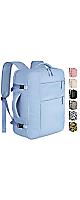 Travel Backpack for Women Men Waterproof Laptop Backpack Airlines Approved Carry On Bag Business Work Fits 17 Inch Laptop(Blue)