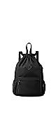 Drawstring Backpack Sports Gym Bag with Mesh Pocket, Water-Resistant String Backpack Cinch (Black)åݥåդ 쥸 ȥ Хåѥå (֥å)