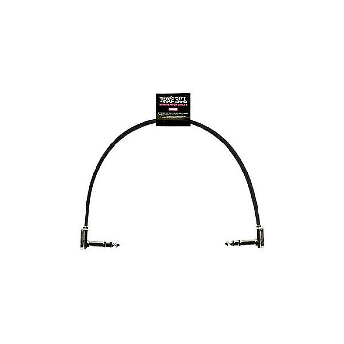 ERNIE BALL ( アーニー・ボール ) / 12inch Flat Ribbon Stereo Patch Cable Black Single