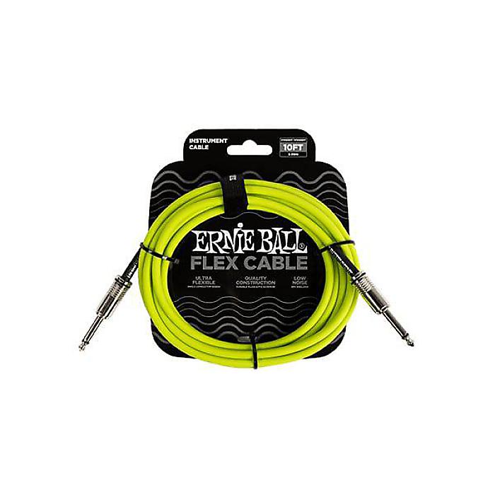 ERNIE BALL ( アーニー・ボール ) / Flex Instrument Cable S/S 10ft - Green