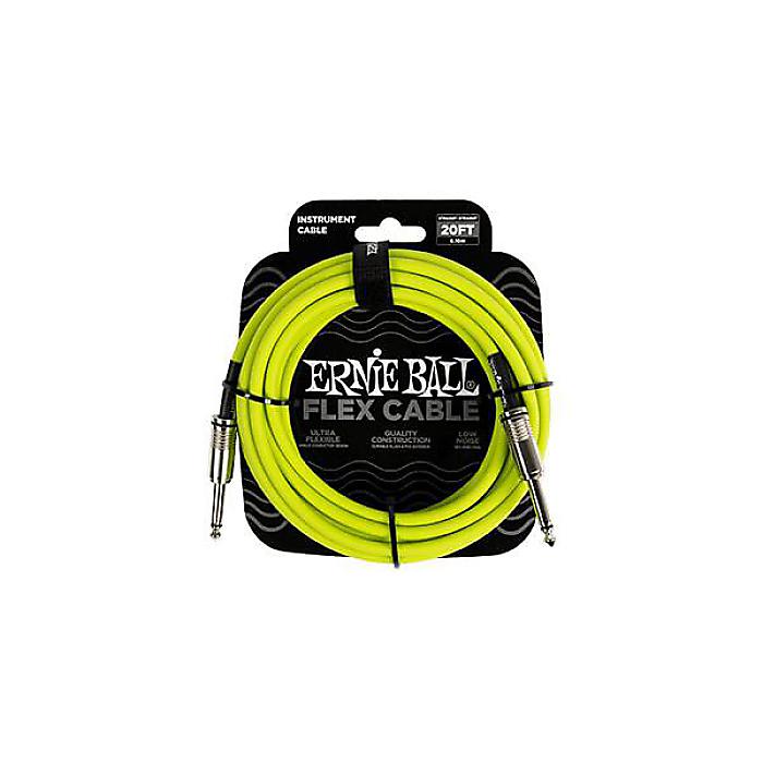ERNIE BALL ( アーニー・ボール ) / Flex Instrument Cable S/S 20ft - Green