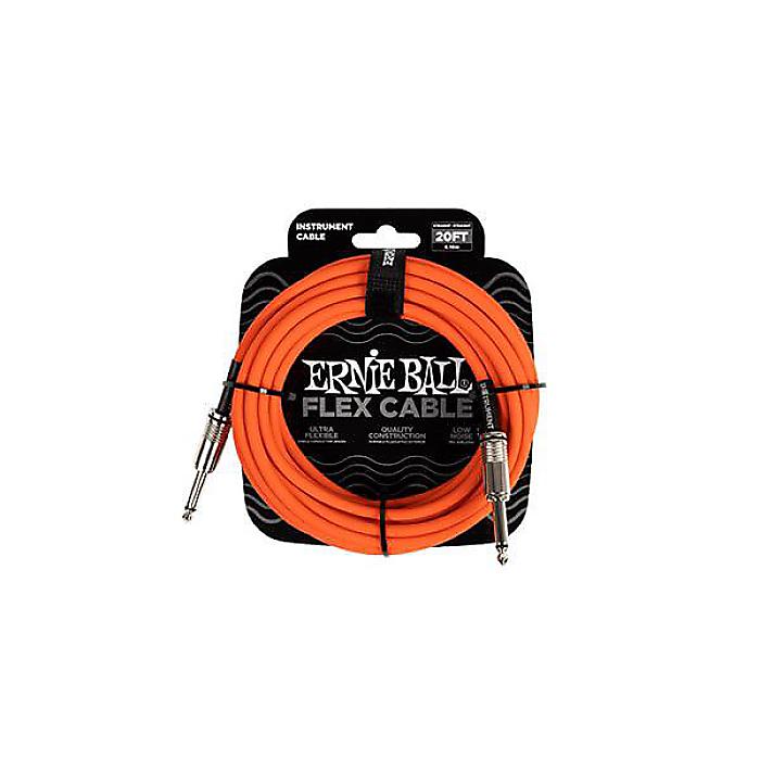 ERNIE BALL ( アーニー・ボール ) / Flex Instrument Cable S/S 20ft - Orange