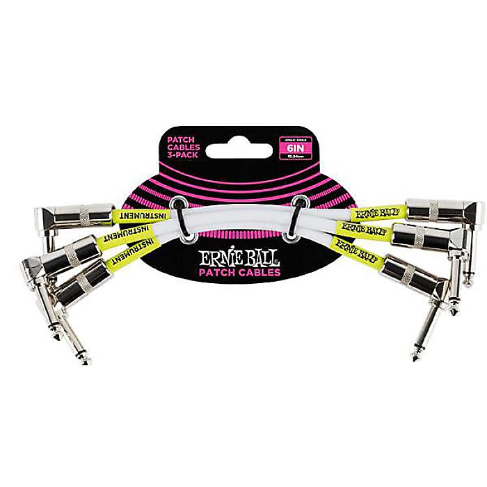 ERNIE BALL ( アーニー・ボール ) / Classic Patch Cable 6inch White #6051