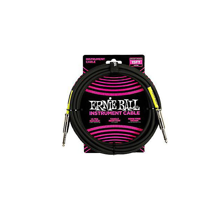 ERNIE BALL ( アーニー・ボール ) / 15ft PVC Straight Straight Inst Cable Black