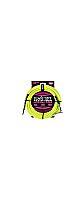 ERNIE BALL ( ˡܡ )  / 18 Braided Straight / Angle Instrument Cable Neon - Yellow