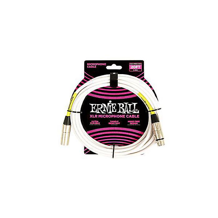 ERNIE BALL ( アーニー・ボール ) / 20ft Male Female XLR Microphone Cable White