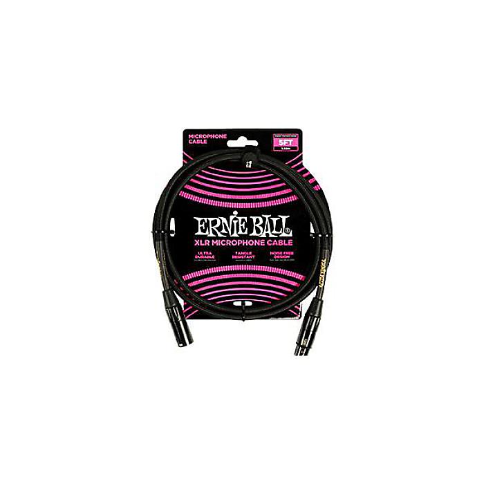 ERNIE BALL ( アーニー・ボール ) / 5ft Braided Male Female XLR Microphone Cable Black