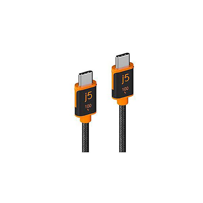 j5 create ( ジェーファイブクリエイト ) / JUCX25L18 USB-C to C 充電/通信ケーブル PD 100W対応 1.8m
