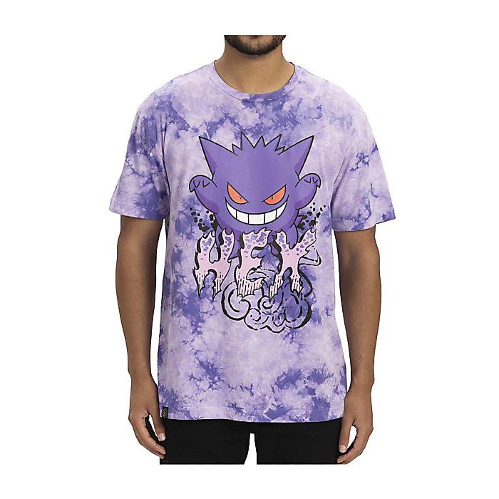 Pokemon Center(ポケモンセンター) / ゲンガー パープル タイダイ リラックスフィット クルーネック Tシャツ (4XLサイズ/大人用)