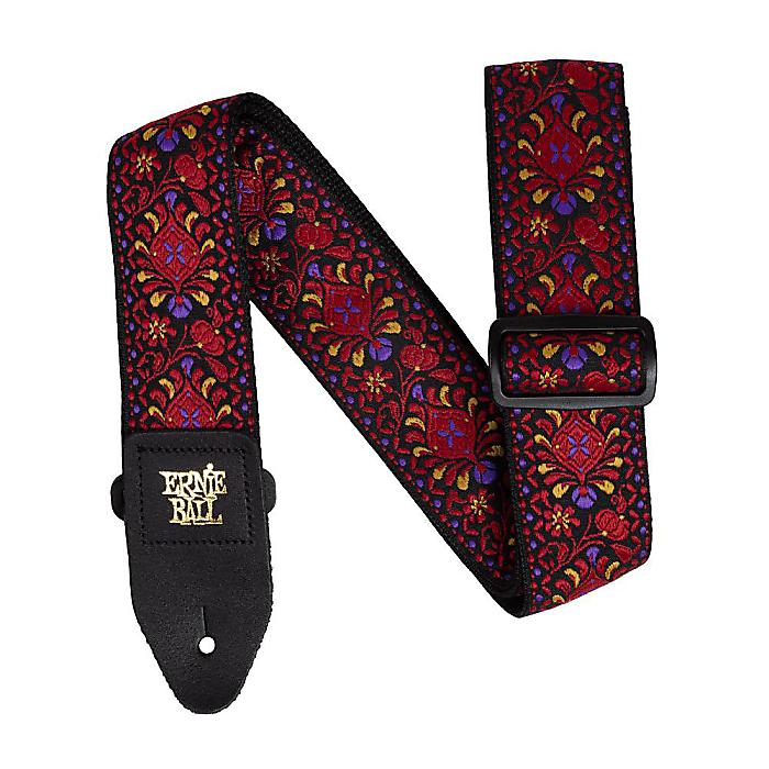 ErnieBall(アーニーボール) / P05369 Classic Jacquard Guitar/Bass Strap - Crimson Royal Bloom - ギターストラップ - 【2024年6月9日発売/7日18時より販売開始】