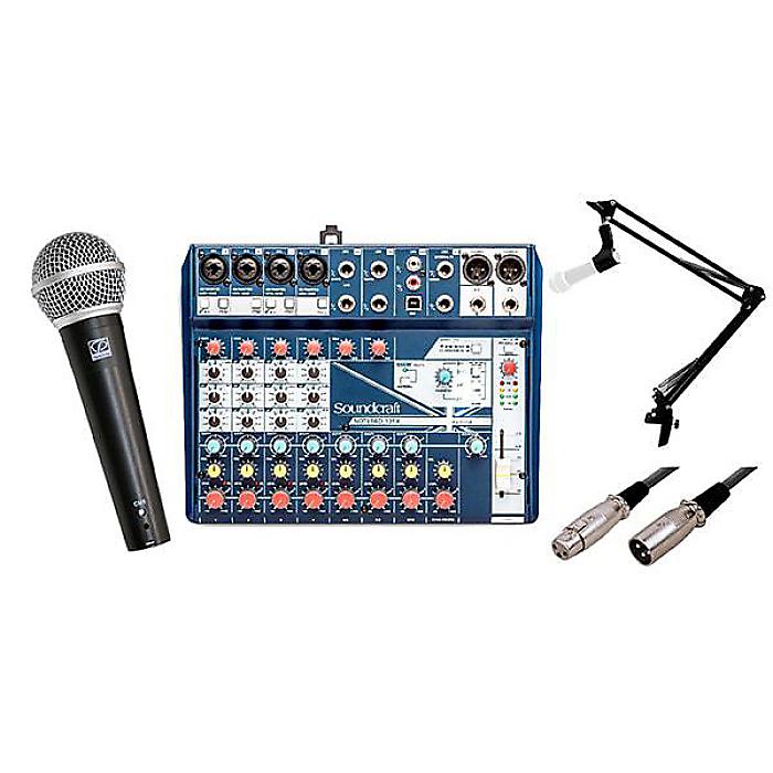 Soundcraft ( サウンドクラフト ) / Notepad-12FX ダイナミックマイク デスクアームスタンドセット