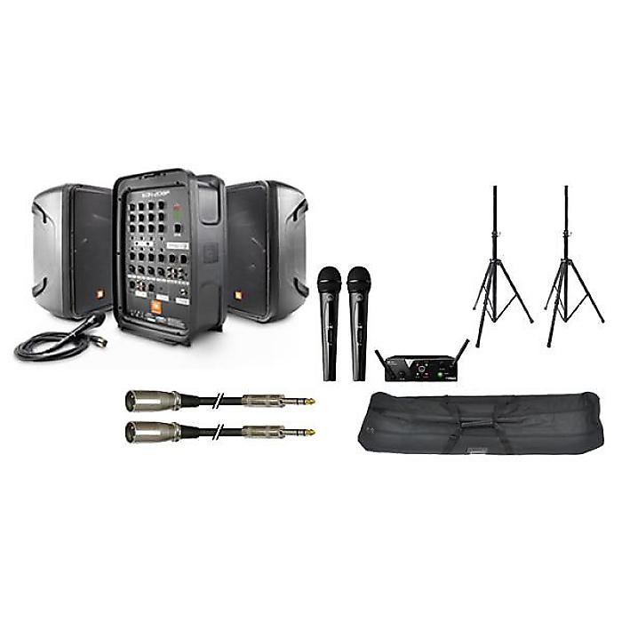 JBL ( ジェービーエル ) / ポータブルPA EON208P+AKG ワイヤレスマイク2本+スタンドセット