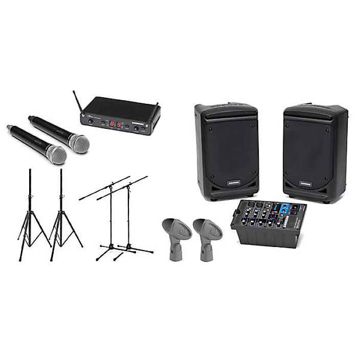 SAMSON ( サムソン ) / Expedition XP300B スタンド+ ワイヤレスマイク2本セット