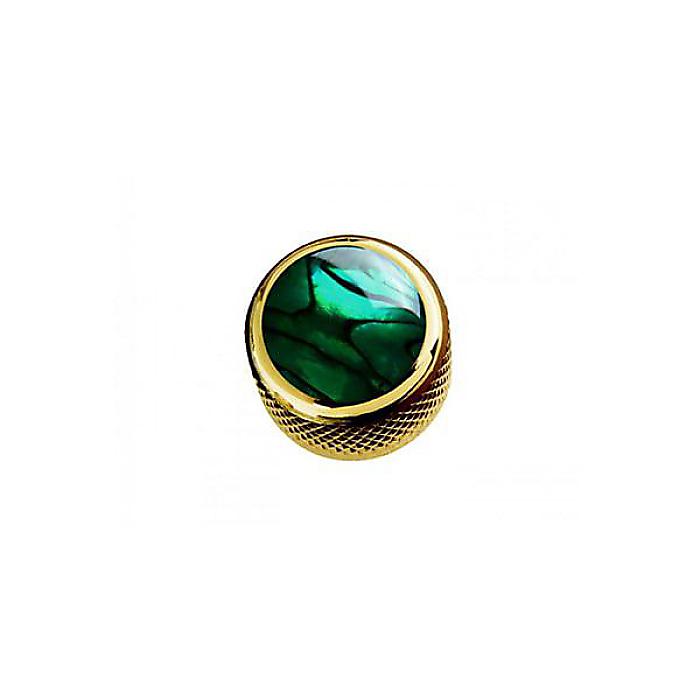 QPARTS ( キューパーツ ) / Green Abalone on Dome Knob Gold