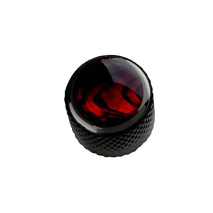 QPARTS ( キューパーツ ) / Red Abalone on Mini Dome Knob Dark Black