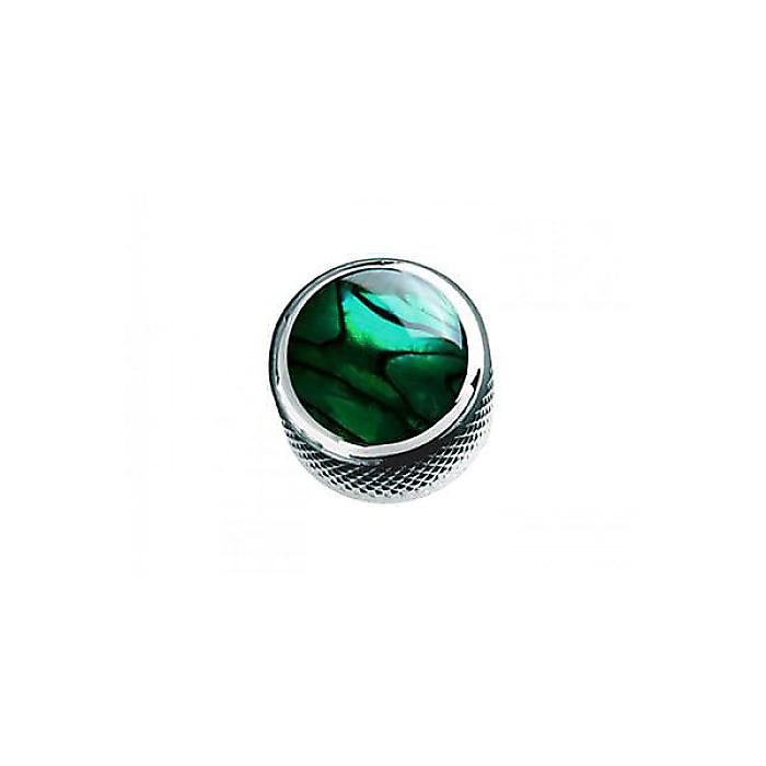 QPARTS ( キューパーツ ) / Green Abalone on Dome Knob Chrome