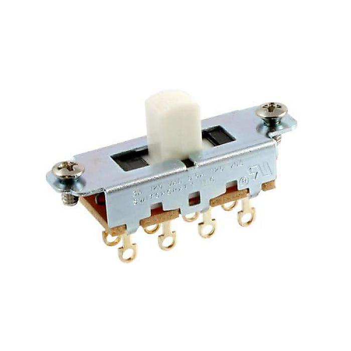 ALLPARTS ( オールパーツ ) / EP-0261-025 Switchcraft White On-Off-On Slide Switch