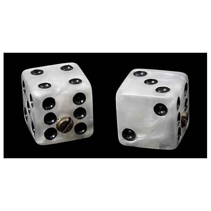 ALLPARTS ( オールパーツ ) / PK-3250-055 White Pearl. Dice Knobs- set of 2 pcs