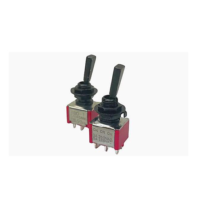 ALLPARTS ( オールパーツ ) / EP-0080-B03 Black On On On Mini Switch - 15 Piece Bulk Pack