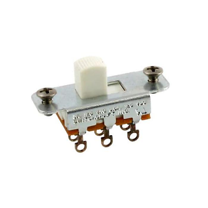 ALLPARTS ( オールパーツ ) / EP-0260-B25 Switchcraft White On-On Slide Switch