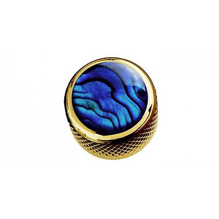 QPARTS ( キューパーツ ) / Blue Abalone on Dome Knob Gold