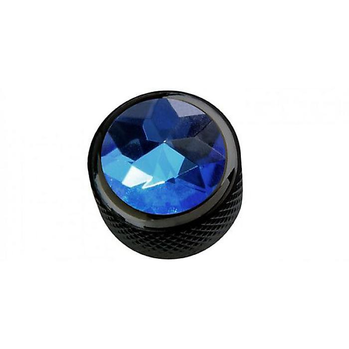 QPARTS ( キューパーツ ) / Blue Crystal on Dome Knob Dark Black