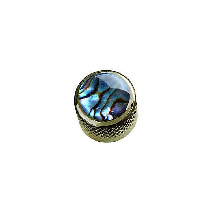 QPARTS ( キューパーツ ) / Natural Abalone on Mini-Dome Knob Peal Black