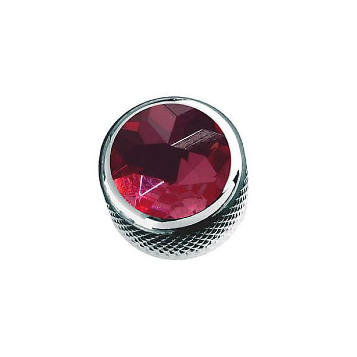QPARTS ( キューパーツ ) / Pink Crystal on Dome Knob Chrome