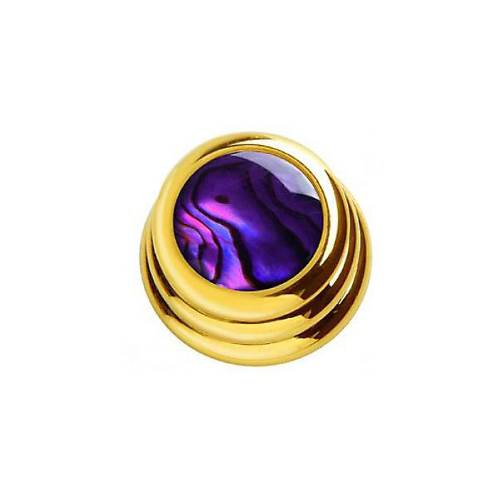 QPARTS ( キューパーツ ) / Purple Abalone Ringo Knob Gold