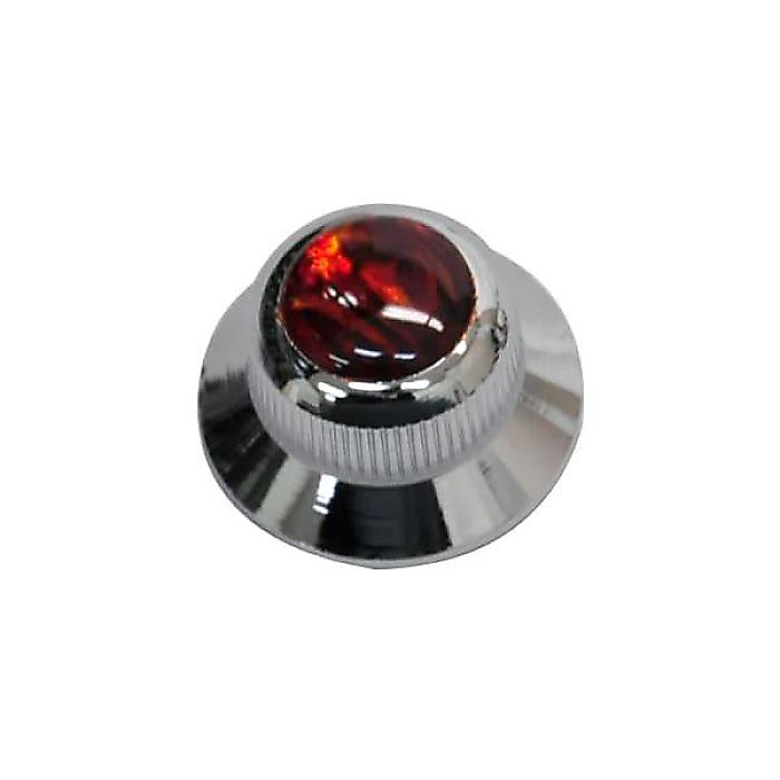 QPARTS ( キューパーツ ) / Red Abalone on UFO Knob Chrome