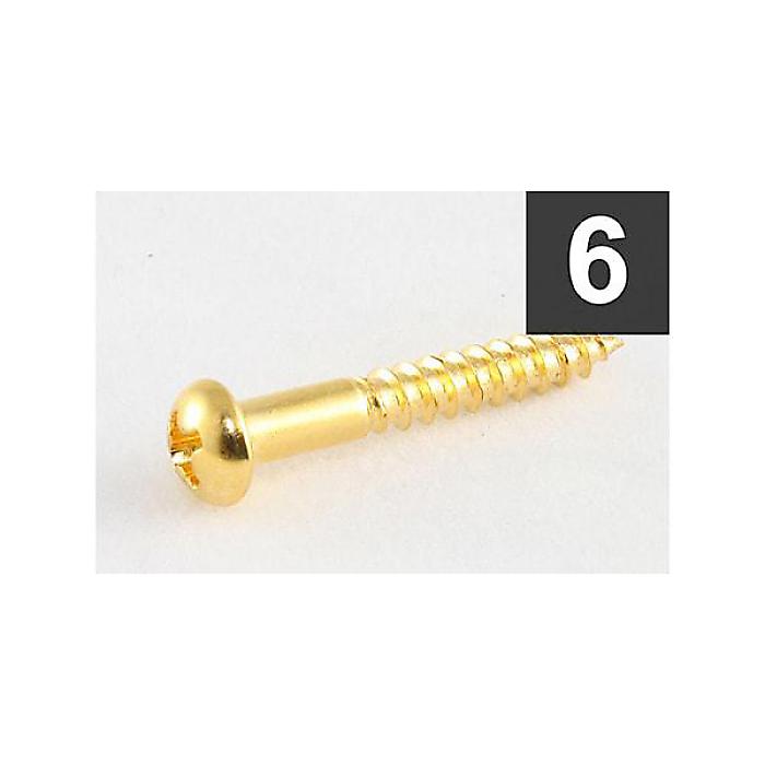 ALLPARTS ( オールパーツ ) / GS-0013-002 Pack of 6 Gold Tremolo Mounting Screws