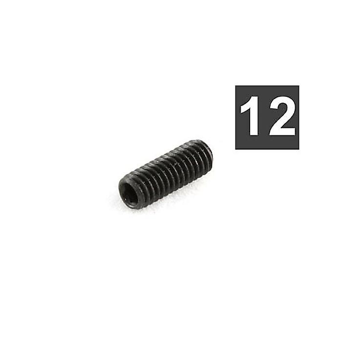 ALLPARTS ( オールパーツ ) / GS-0049-003 Pack of 12 Black M3x8 Guitar Bridge Height Screw