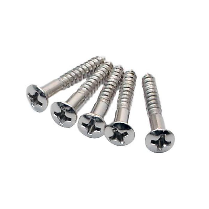 ALLPARTS ( オールパーツ ) / GS-3364-001 Pack of 5 Nickel 1-Inch Bridge Mounting Screws