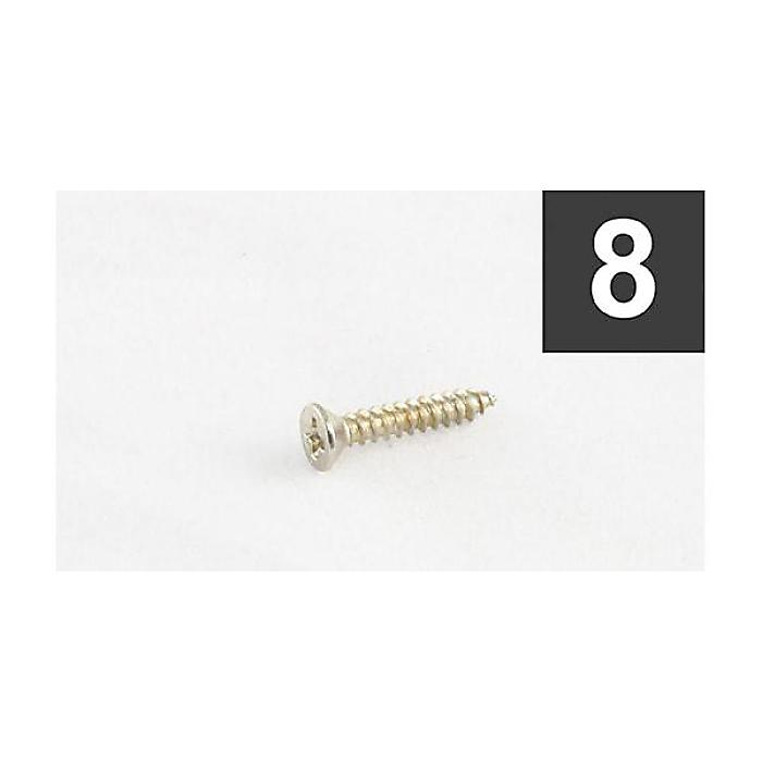 ALLPARTS ( オールパーツ ) / GS-3397-001 Pack of 8 Nickel Short Humbucking Ring Screws