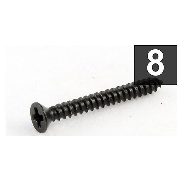 ALLPARTS ( オールパーツ ) / GS-0008-003 Pack of 8 Black Humbucking Ring Screws