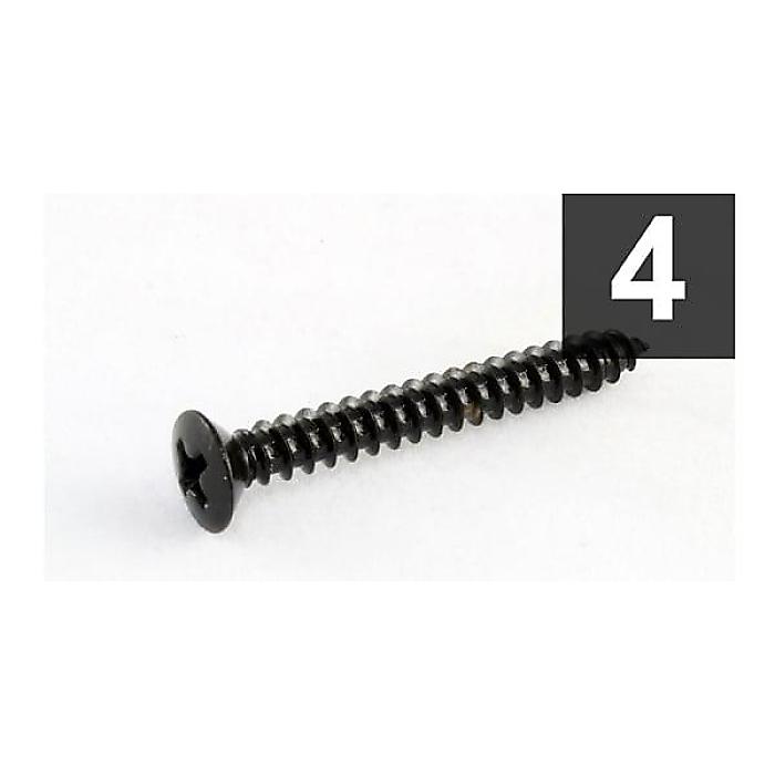 ALLPARTS ( オールパーツ ) / GS-3005-003 Pack of 4 Black Short Neck Plate Screws