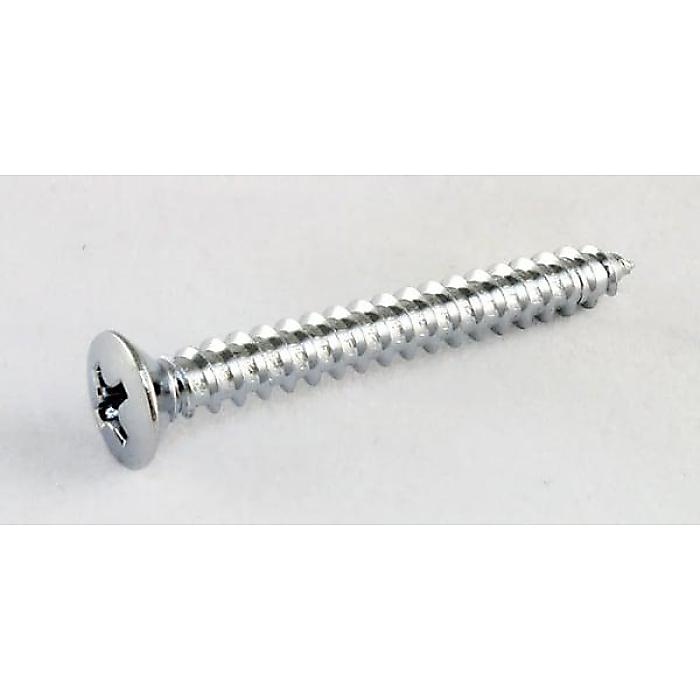 ALLPARTS ( オールパーツ ) / GS-3005-B10 Bulk Pack of 50 Chrome Short Neck Plate Screws