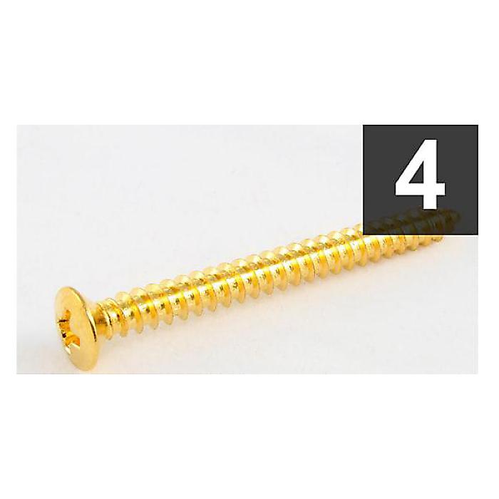 ALLPARTS ( オールパーツ ) / GS-0005-002 Pack of 4 Gold Neckplate Screws