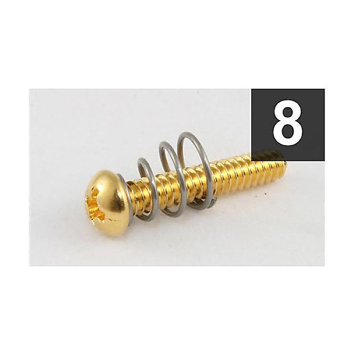 ALLPARTS ( オールパーツ ) / GS-0007-002 Pack of 8 Gold Single Coil Pickup Screws