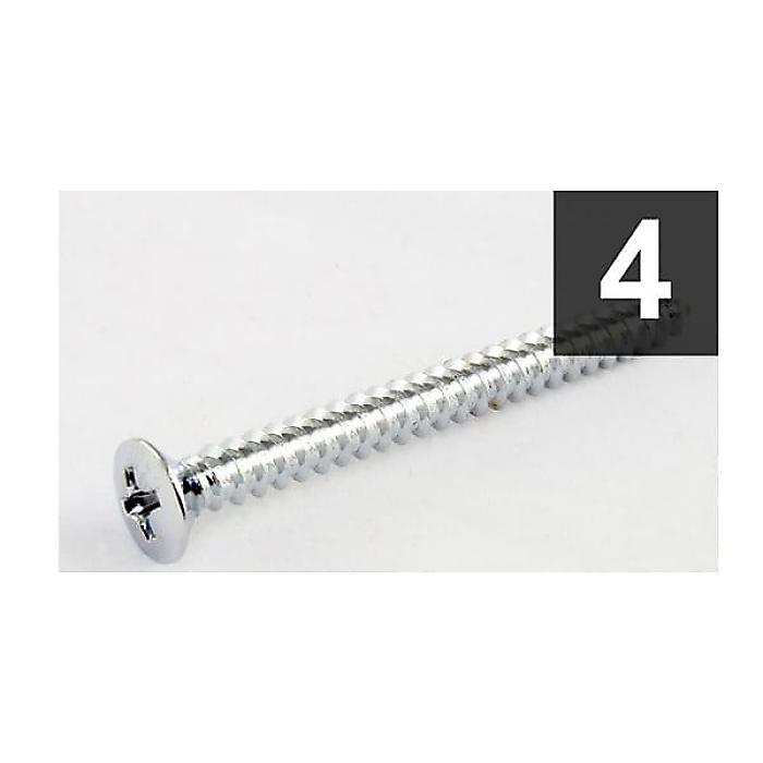 ALLPARTS ( オールパーツ ) / GS-0005-010 Pack of 4 Chrome Neckplate Screws