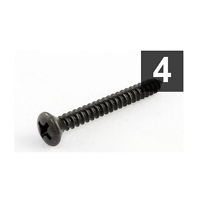 ALLPARTS ( オールパーツ ) / GS-0003-003 Pack of 4 Black Strap Button Screws