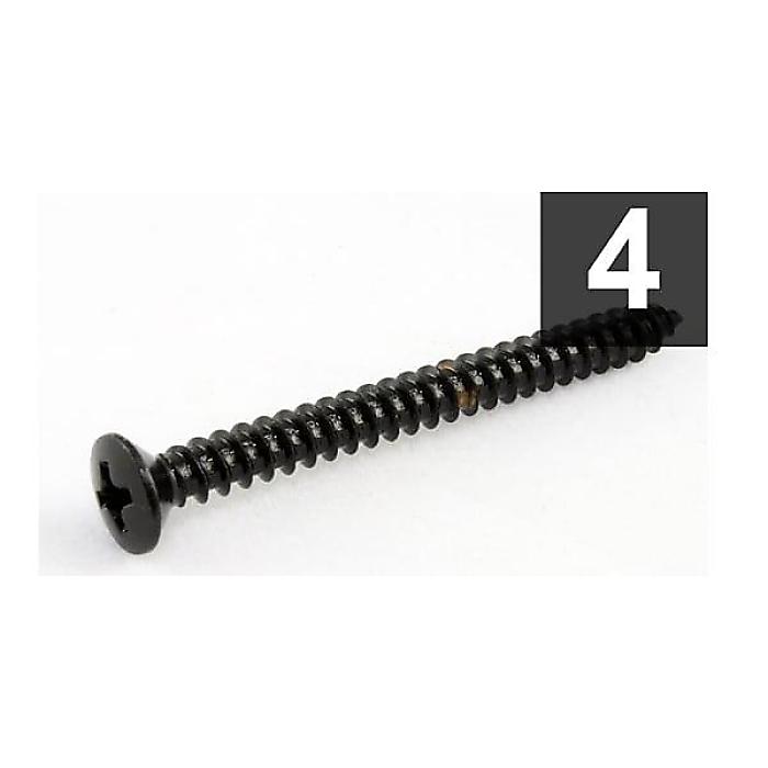 ALLPARTS ( オールパーツ ) / GS-0005-003 Pack of 4 Black Neckplate Screws