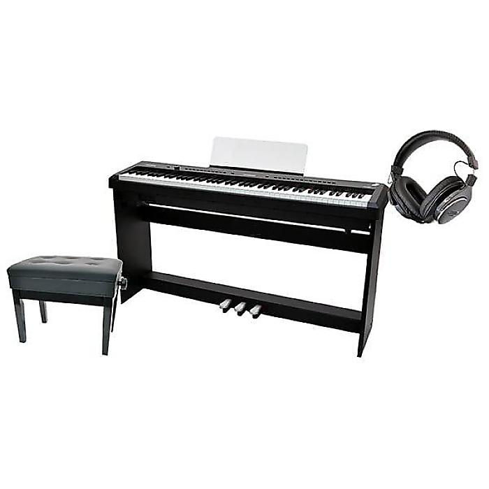 PLAYTECH ( プレイテック ) / PDP400S 収納付きピアノ椅子+ヘッドホンセット